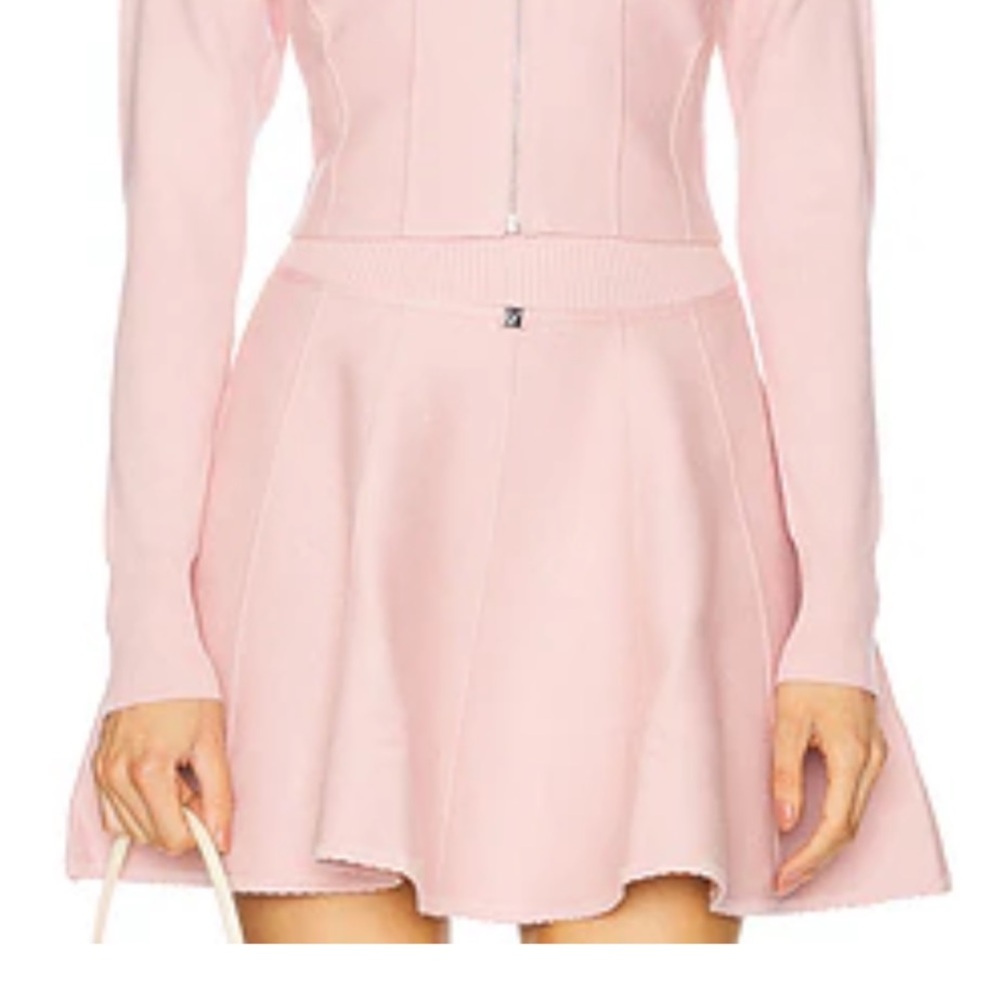 Fleur Du Mal Pink Knit Skirt, Size M.